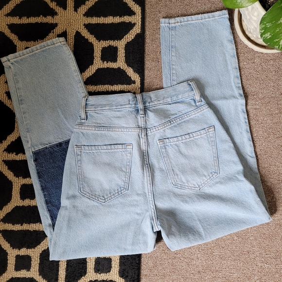 PacSun High Rise Straight Jeans With Patch - Picture 12 of 12